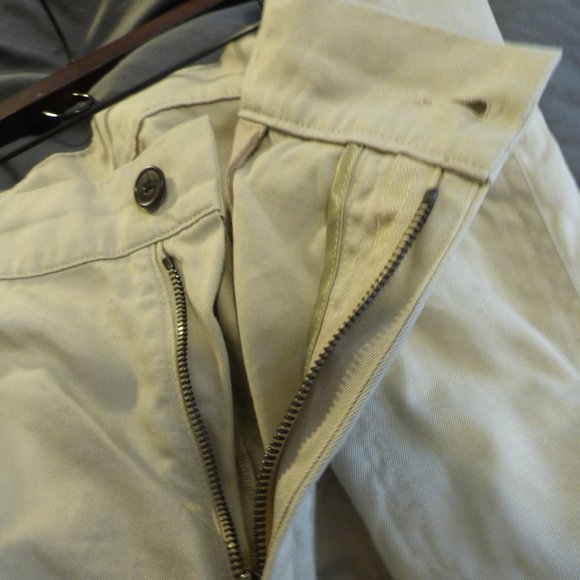 YSL RIVE GAUCHE - Flap pockets cream pants - W36/L42 - Picture 6 of 12
